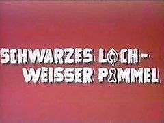 vintage 70s german - Schwarzes Loch, weisser Pimmel - cc79